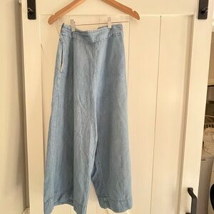 Madewell Light Blue Wide Leg Jeans